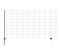 Yisssmeng Green Garden Fence 1,4 x 10 m Steel PVC Privacy Screen Panels Kit with Posts Modern Design Robusto for Garden Patio Outdoor Use