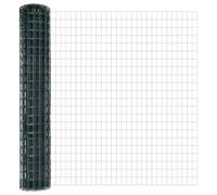 Yisssmeng Green Garden Fence 1,6 x 10 m Steel PVC Privacy Screen Panels with Posts Modern Durable Outdoor Border for Yard Patio Balcony