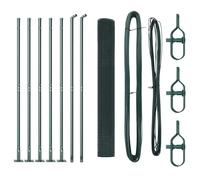 Yisssmeng Green Garden Fence 10 x 1,2 m Steel PVC Wire 12 mm Mesh Design moderno Robusto Resistente alle intemperie Outdoor Barrier for Yard Patio Pet Safety