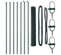 Yisssmeng Green Garden Fence 10 x 1,4 m Steel PVC Mesh 25 mm Cells Design moderno robusto resistente alle intemperie Outdoor Barrier for Yard Patio Pet Safety