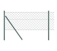 Yisssmeng Green Garden Fence 25 x 0,6 m with 60 mm Mesh Steel PVC Panels Modern Design Robusto for Yard Patio Pet Barrier Outdoor Use