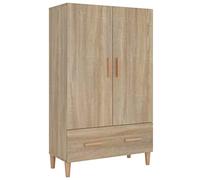 Yisssmeng Highboard Sonoma Rovere 70 x 31 x 115 cm, materiale in legno con 2 ante e 1 cassetto, moderno stile credenza per soggiorno, camera da letto, corridoio, armadio stabile