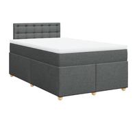 Yisssmeng Letto a molle, 120 x 200 cm, grigio scuro, in tessuto, con molle insacchettate, design moderno, robusto, per camera da letto, camera dei ragazzi, camera degli ospiti