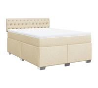 Yisssmeng Letto a molle 140 x 200 cm, in robusto poliestere, con materasso a molle insacchettate e topper per un sonno notturno, design moderno per camera da letto, camera dei ragazzi e camera degli