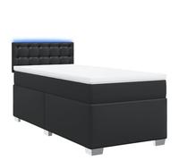 Yisssmeng Letto a molle, 90 x 190 cm, in ecopelle, con illuminazione a LED, design moderno, per camera dei ragazzi, camera degli ospiti, camera da letto