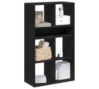 Yisssmeng Libreria nera 66 x 31 x 112 cm, materiale in legno, moderno e sottile, con parte superiore robusta per libri, decorazione e molto altro ancora, ideale in soggiorno, camera da letto o