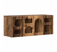 Yisssmeng Lowboard per TV in legno antico, 100 x 35 x 40 cm, design moderno con 7 ripiani, spazio e robustezza per Living Room Bedroom