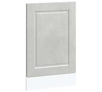 Yisssmeng Mascherina per lavastoviglie Porto grigio cemento, 45 x 1,5 x 67 cm, in robusto materiale in legno con design senza tempo e facile da montare, per moderni buffet e angolo cottura
