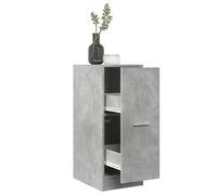 Yisssmeng Medicine Cabinet Concrete Grigio 30 x 41 x 77,5 cm Legno Composite Storage Locker with 2 Drawers 65 kg Carico Capacity Versatile for Living Room Corridor and Bedroom