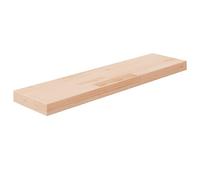 Yisssmeng Mensola 80 x 20 x 4 cm, in legno di quercia massiccio non trattato, design moderno, robusta capacità di carico per soggiorno, cucina, bagno, ufficio e corridoio