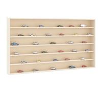 Yisssmeng Mensola da parete 80 x 8,5 x 55 cm, marrone in compensato, 6 scomparti, per oggetti da collezione, salvaspazio, design moderno per soggiorno, camera da letto, corridoio