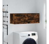 Yisssmeng Mobile da parete 100 x 36,5 x 35 cm Smoked Oak Wood Engineered Panel Moderno pensile Space-Saver for Living Room, Corridor, Bedroom