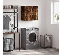 Yisssmeng Mobile da parete da 60 x 31 x 60 cm, in legno di affumicatura, finitura ingegnerizzata, moderno organizzatore galleggiante per living Room Corridor Bedroom