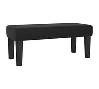 Yisssmeng Panca nera da 70 x 30 x 30 cm, in ecopelle, imbottita per corridoio e letto, per camera da letto, come seduta aggiuntiva per corridoio e ingresso