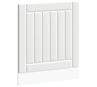 Yisssmeng Pannello per lavastoviglie Lucca in bianco, frontale da cucina per lavastoviglie in legno resistente, 60 x 67 cm, design senza tempo per cucine da incasso, rivestimento robusto