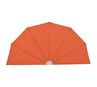 Yisssmeng Parasole pieghevole per terrazze, colore rosso terracotta, raggio 160 cm, tenda laterale in poliestere resistente alle intemperie, con telaio in acciaio verniciato a polvere, pieghevole
