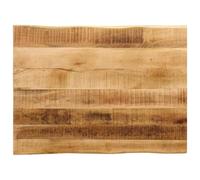 Yisssmeng Piano d'appoggio 90 x 60 x 2,5 cm, legno massiccio mango, con bordo dell'albero, piastra di ricambio per scrivania, gaming desk tavolino design moderno per casa, ufficio, soggiorno, cucina