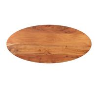 Yisssmeng Piano di ricambio 110 x 40 x 3,8 cm, ovale, in legno di acacia massiccio, rustico, per scrivere/giocare/tavolino/cucina, moderno