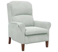 Yisssmeng Poltrona grigio chiaro, 76 x 94 x 102 cm, in velluto e gambe in caucciù massiccio, ergonomica, con braccioli a rotelle, design moderno, comoda e durevole per Living Room Bedroom