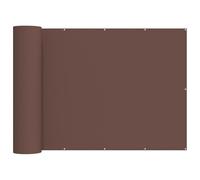 Yisssmeng Protezione dagli sguardi indiscreti per balcone, 150 x 600 cm, resistente, in poliestere, con occhielli, oscurante, per ringhiera, terrazza e giardino, marrone