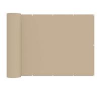 Yisssmeng Protezione dagli sguardi indiscreti per balcone, 150 x 800 cm, beige, in poliestere con rivestimento in poliuretano, protezione dal vento, per balconi, terrazze e giardini