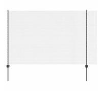 Yisssmeng Recinzione da giardino grigio in acciaio e PVC, 1,6 x 25 m, design moderno, robusti elementi di recinzione per la privacy e la limitazione delle aiuole, per giardino, terrazza e cani