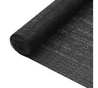 Yisssmeng Rete frangivista nera 2 x 50 m HDPE 75 g/m², tessuto robusto per balcone, terrazza e giardino, resistente alle intemperie e ai raggi UV, facile da tagliare per protezione solare e privacy