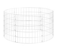 Yisssmeng Round Gabion Column 100 x 50 cm Galvanized Steel Wire Mesh Garden Fence Planter for Outdoor Landscaping, Modern Stone Cage Retaining Wall for Patio, Yard, Driveway Edging