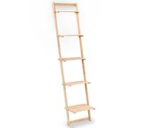 Yisssmeng Scaffalatura in legno di cedro, 41,5 x 30 x 176 cm, beige, design moderno e robustezza, per camera da letto, soggiorno, ufficio, libreria, sottile, alta, per decorazioni salvaspazio