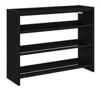 Yisssmeng Scarpiera nera, scarpiera compatta per corridoio e ingresso, mobile da corridoio salvaspazio in legno con ripiano, 80 x 25 x 62 cm