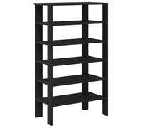 Yisssmeng Scarpiera nera, scarpiera sottile per corridoio e ingresso, in robusto legno, mobile da ingresso salvaspazio con molto spazio, 61 x 32 x 105 cm