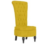 Yisssmeng Sedia con schienale alto, in velluto, 56 x 72,5 x 108 cm, con chiusura a bottoni, comoda e robusta, per Living Room Bedroom Home Office