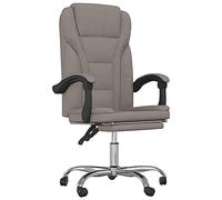 Yisssmeng Sedia da ufficio con funzione reclinabile, ergonomica, girevole | Sedia direzionale regolabile in modo continuo con poggiapiedi e rivestimento in tessuto traspirante per lo studio e l'ufficio