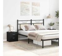 Yisssmeng Set di 2 comodini in legno di quercia, 40 x 30 x 40 cm, con doppio cassetto, design moderno, robusti tavolini per camera da letto e letto a molle