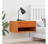 Yisssmeng Set di 2 comodini in legno massello marrone cerato, 50 x 32,5 x 24 cm, con cassetti e ripiani, design classico, robusto e salvaspazio, per camera da letto, camera degli ospiti, letto a molle