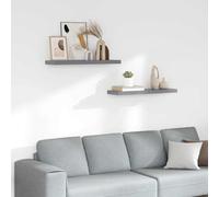 Yisssmeng Set di 2 mensole sospese, 80 x 23,5 cm, in MDF a nido d'ape e telaio in metallo, montaggio invisibile, moderno per soggiorno, cucina, bagno, corridoio, camera da letto