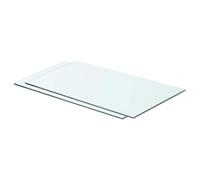 Yisssmeng Set di 2 scaffali da parete in vetro, 60 x 30 cm, 8 mm, vetro temperato trasparente, portata fino a 15 kg, per soggiorno, corridoio, cucina, bagno
