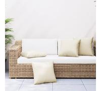 Yisssmeng Set di 4 cuscini da divano, 50 x 50 cm, comodi cuscini da giardino per mobili da esterno e lounge - Cuscino decorativo in tessuto con morbida imbottitura in fibra cava, per terrazza e