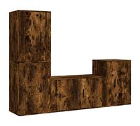 Yisssmeng Set di 4 dischi per TV, per affumicatura, montaggio a parete, 80 x 34,5 x 40 cm, design moderno, salvaspazio, per soggiorno, camera da letto, ufficio