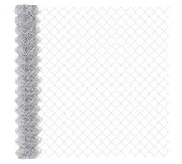 Yisssmeng Silver Chain Link Fence 10 x 1,6 m Galvanized Steel Garden Fence Roll 60 mm Mesh resistente ai raggi UV Rustproof Outdoor Wire Fencing for Yard Patio Pet Barrier