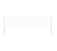 Yisssmeng Silver Steel Garden Fence Panel 0,8 x 10 m Modern Outdoor Privacy Screen Kit with Post and Hardware, Sturdy Recinzione per Yard Patio Balcony