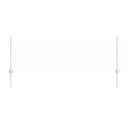 Yisssmeng Silver Steel Garden Fence Panel Kit 0,5 x 50 m with Posts Modern Design Robusto Outdoor Privacy Screen for Yard Patio Lawn and Pet Area