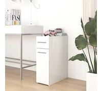 Yisssmeng Slim Medicine Cabinet White 20 x 45,5 x 60 cm Wood Composite Modern Storage Organizer for Bathroom Kitchen Corridor or or Bedroom