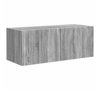 Yisssmeng Sonoma - Armadio da parete per TV, 78,5 x 31 x 29,5 cm, in legno con porta a battente a 90° e 2 ripiani, moderno, per soggiorno, camera da letto, corridoio