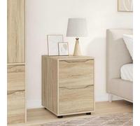 Yisssmeng Sonoma - Armadio in legno di quercia 40 x 48 x 57 cm, con 2 cassetti, design moderno, robusto e leggero per Living Room Bedroom Corridor Home Office