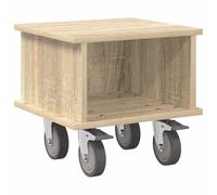 Yisssmeng Sonoma - Mobile per TV in legno di quercia, 37 x 35 x 35 cm, per la gestione dei cavi, per il soggiorno e l'ufficio