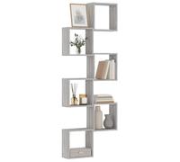 Yisssmeng Sonoma - Scaffalatura da parete, 6 pezzi, 30 x 15 x 30 cm, in legno dal design moderno e robustezza, per soggiorno, ufficio, camera da letto, cucina, bagno