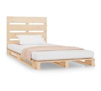 Yisssmeng Struttura in legno massello 75 x 190 cm in pino, design moderno e rustico, stabile e non trattato, adatto per camera dei ragazzi e camera da letto degli ospiti