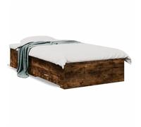 Yisssmeng Struttura per letto con cassetti, in legno da 90 x 200 cm, design moderno, robusta rete a doghe e spazio per la camera dei ragazzi, camera degli ospiti, camera da letto