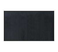 Yisssmeng Tappeto in bambù, nero, 60 x 100 cm, rettangolare, design moderno, materiale robusto, per soggiorno, sala da pranzo e camera da letto